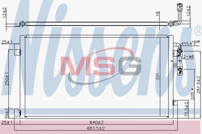 Радиатор кондиционера First Fit NISSENS 940457 (фото 1)