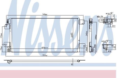 Радиатор кондиционера NISSENS 940460