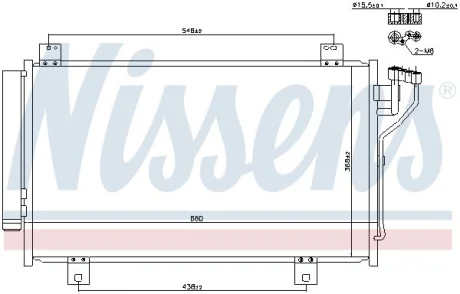 Конденсер кондиціонера NISSENS 940471