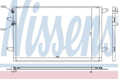 Радиатор кондиционера NISSENS 940491