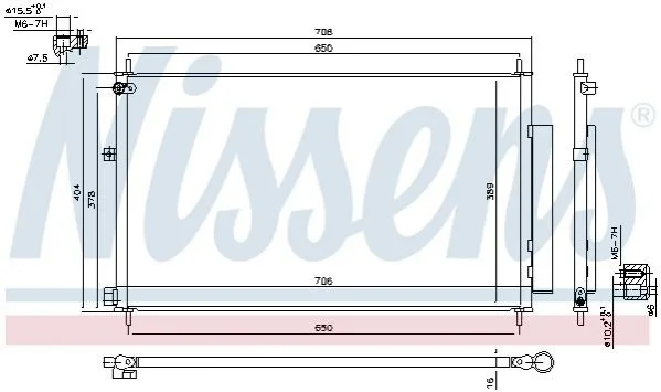 Радиатор кондиционера First Fit NISSENS 940538 (фото 1)