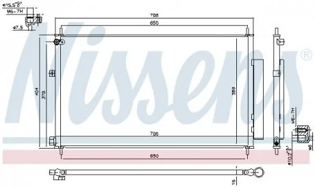 Радиатор кондиционера First Fit NISSENS 940538