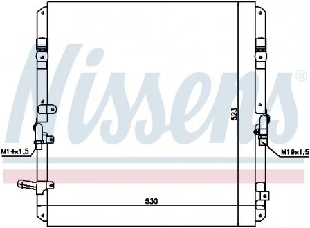 Радіатор кондиціонера NISSENS 94053
