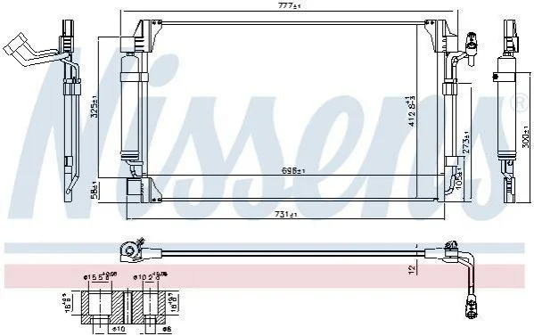 Радиатор кондиционера First Fit NISSENS 940672 (фото 1)