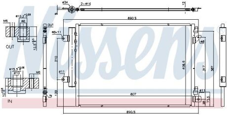 Радiатор кондицiонера NISSENS 940676