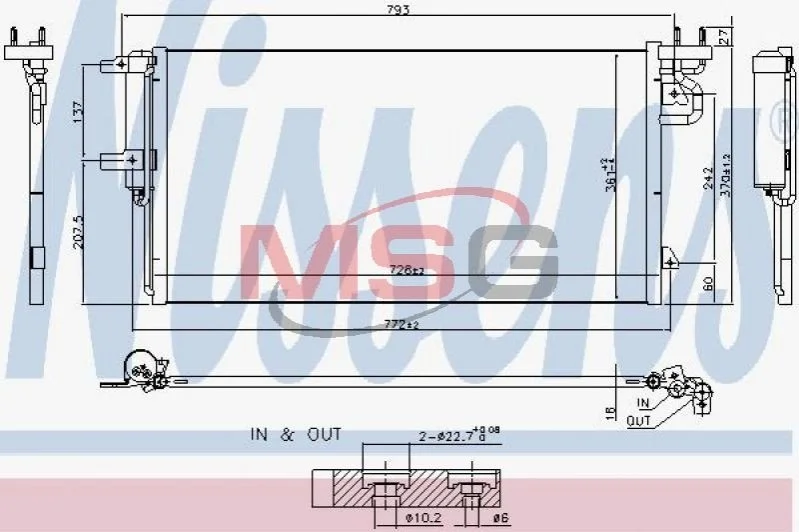 Радиатор кондиционера First Fit NISSENS 940764 (фото 1)