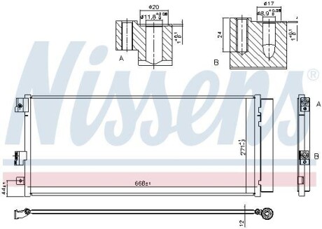 Конденсер кондиционера NISSENS 940791