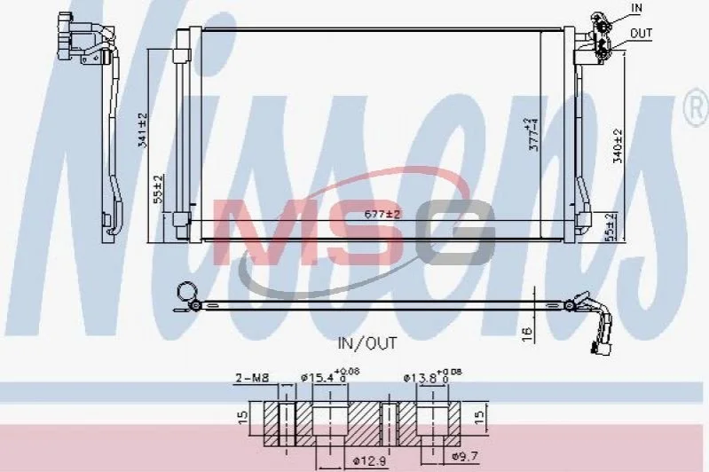 Радиатор кондиционера First Fit NISSENS 940793 (фото 1)