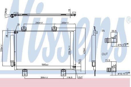 Радiатор кондицiонера NISSENS 940810