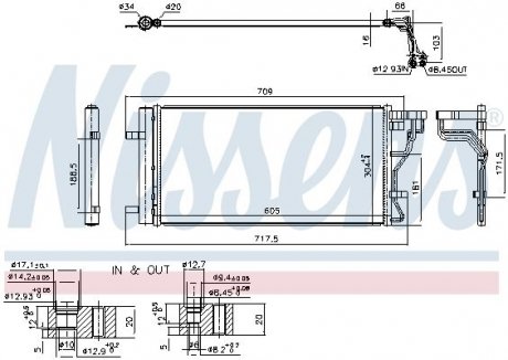 Радиатор кондиционера First Fit NISSENS 940831