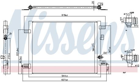 Радиатор кондиционера First Fit NISSENS 941061