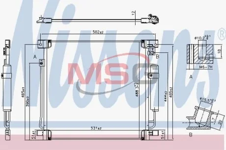 Радиатор кондиционера First Fit NISSENS 941078