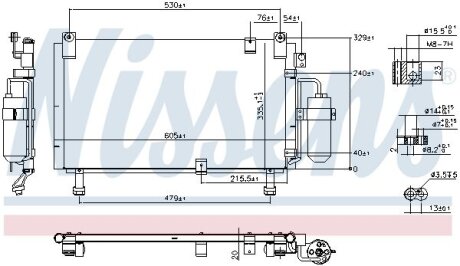 Радiатор кондицiонера NISSENS 941153
