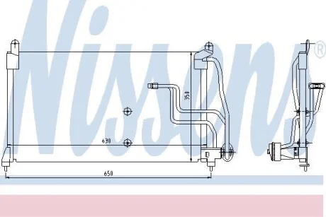 Радиатор кондиционера NISSENS 94190