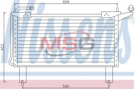 Радиатор кондиционера NISSENS 94351