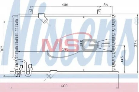Радиатор кондиционера NISSENS 94408