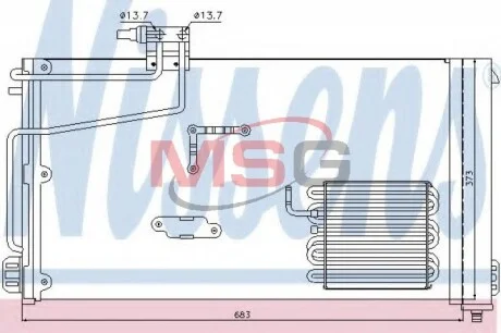 Радіатор кондиціонера First Fit NISSENS 94545