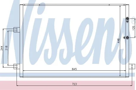 Радiатор кондицiонера NISSENS 94787