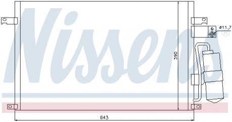 Радиатор кондиционера NISSENS 94978
