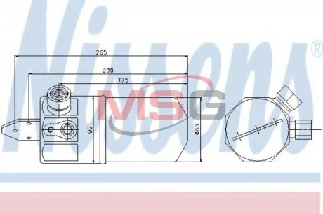 Осушувач кондиціонера NISSENS 95318