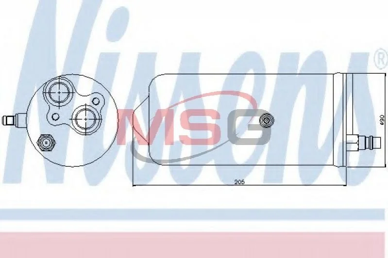 Осушитель кондиционера NISSENS 95329 (фото 1)