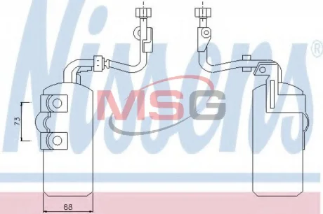 Осушувач кондицiонера NISSENS 95384