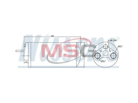 Осушувач кондиціонера NISSENS 95461