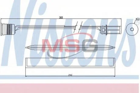 Осушувач кондиціонера NISSENS 95466