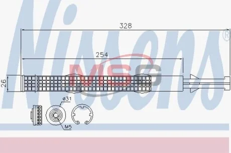 Осушувач кондиціонера NISSENS 95526