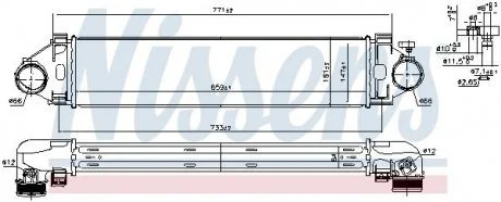 Радиатор интеркулера NISSENS 961501