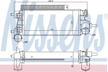 Радиатор наддува NISSENS 96490