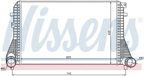 Радиатор интеркулера NISSENS 96542 (фото 1)