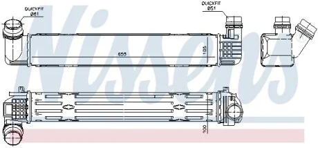 Радиатор наддува NISSENS 96543