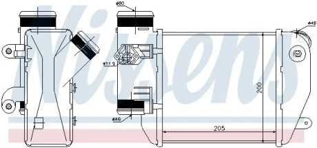 Радиатор интеркулера NISSENS 96576