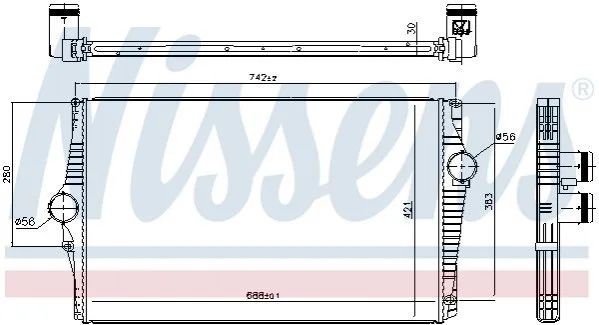 Интеркуллер NISSENS 96601 (фото 1)