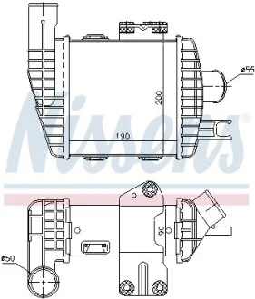 Интеркулер Hyundai Tucson/Kia Sportage 05- (пр-во Nissens) NISSENS 96661