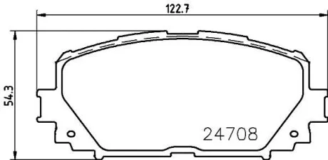 Тормозные колодки передние дисковые NISSHINBO NP1060
