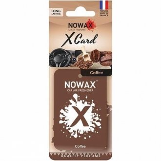 Автомобильный ароматизатор воздуха серия " X CARD" - Coffee NOWAX NX07541