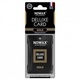 Ароматизатор целюлозний серія Delux Card 6 г-Gold NOWAX NX07731 (фото 1)