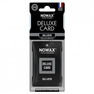 Ароматизатор целюлозний серія Delux Card 6 г. - Silver NOWAX NX07732