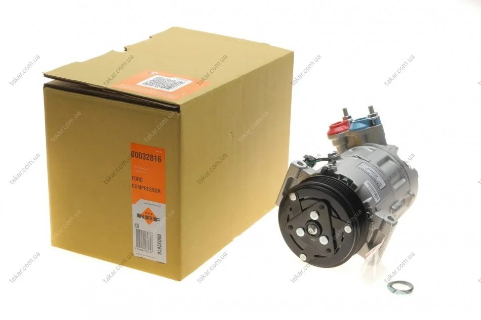 Компресор кондиціонера FORD Focus 1.6D 11- (вир-во) NRF 32816 (фото 1)
