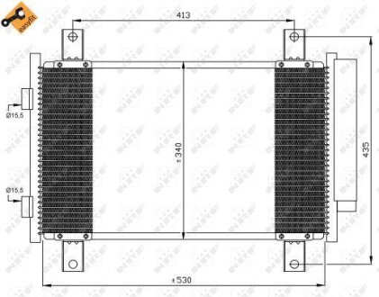 Конденсер кондиціонера NRF 35840