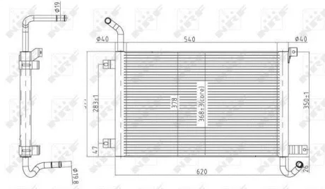 Радіатор охолоджування NRF 50145