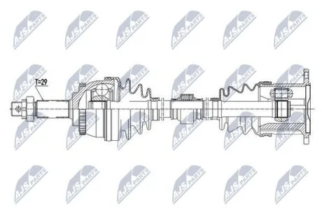 Приводний вал NTY NPW-NS-066