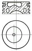 Поршень з кільцями FORD 83,00 1,8 TDCi 99- (вир-во Nural) NURAL 87-107007-10