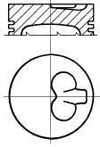 Поршень FIAT 82,00 1,9D Doblo (вир-во Nural) NURAL 87-124000-00 (фото 1)