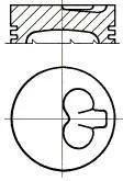 Поршень FIAT 82,00 1,9D Doblo (вир-во Nural) NURAL 87-124000-00