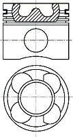 Поршень NURAL 87-137500-10