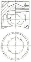Поршень NURAL 87-179300-10