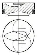 Поршень NURAL 87-287100-30 (фото 1)